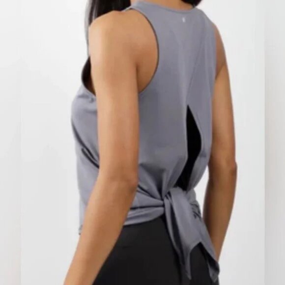 Yogalicious Tops - 3/$25 155. Yogalicious Tank Top M Sleeveless Workout Gray Racerback Open Back